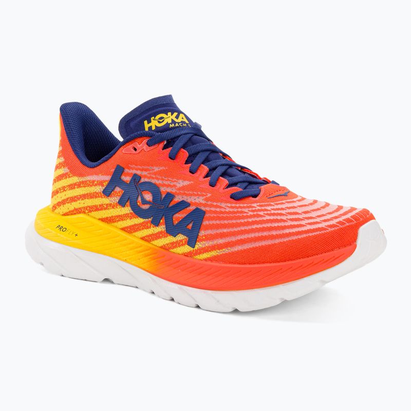 HOKA Mach 5 flame/dandelion men's running shoes