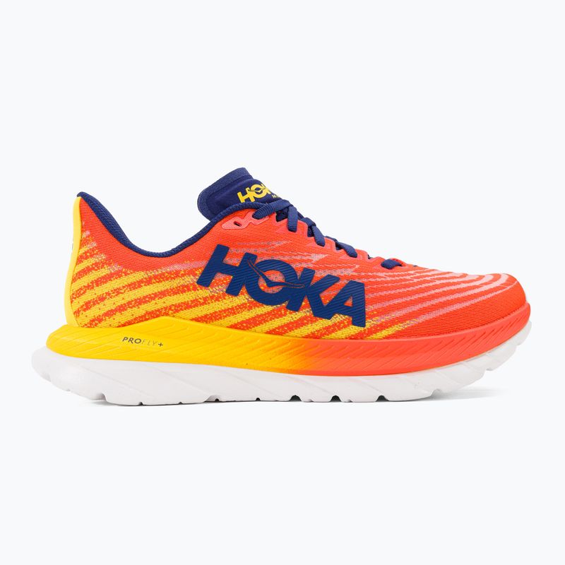 HOKA Mach 5 flame/dandelion men's running shoes 2