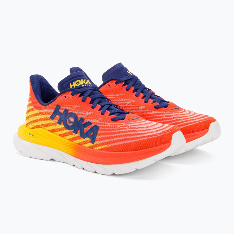 HOKA Mach 5 flame/dandelion men's running shoes 5