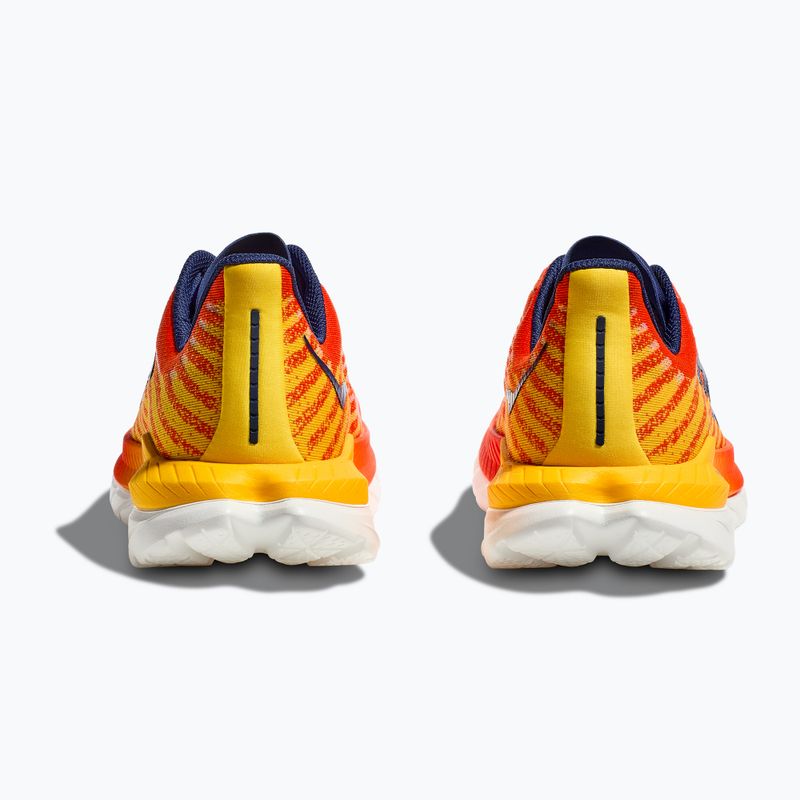 HOKA Mach 5 flame/dandelion men's running shoes 10