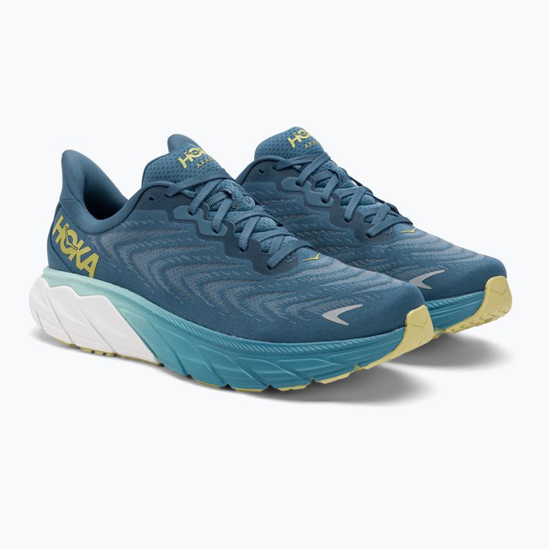 HOKA men's running shoes Arahi 6 bluesteel/sunlit ocean 4