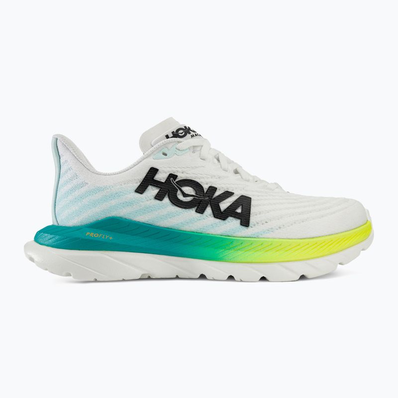Women's running shoes HOKA Mach 5 white/blue glass 2