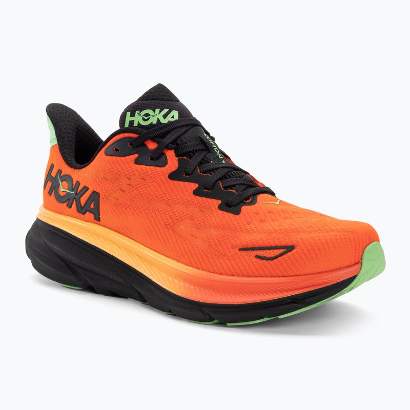 Men's running shoes HOKA Clifton 9 flame/vibrant orange