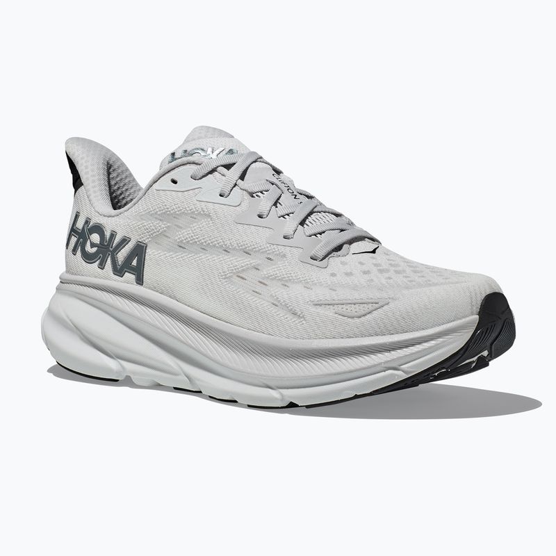 HOKA Clifton 9 nimbus cloud/steel wool men's running shoes 8