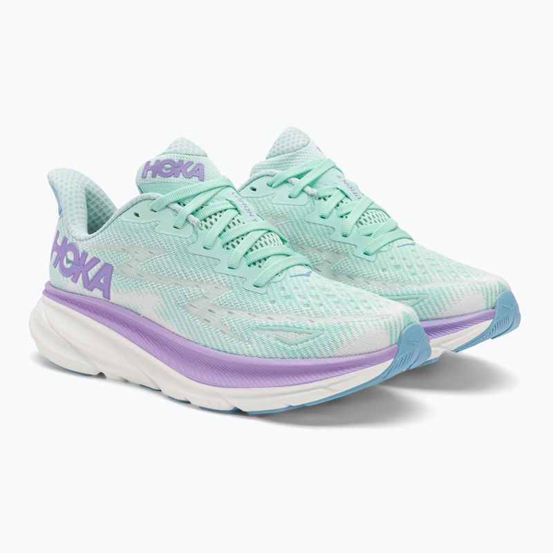 Women's running shoes HOKA Clifton 9 sunlit ocean/lilac mist 4