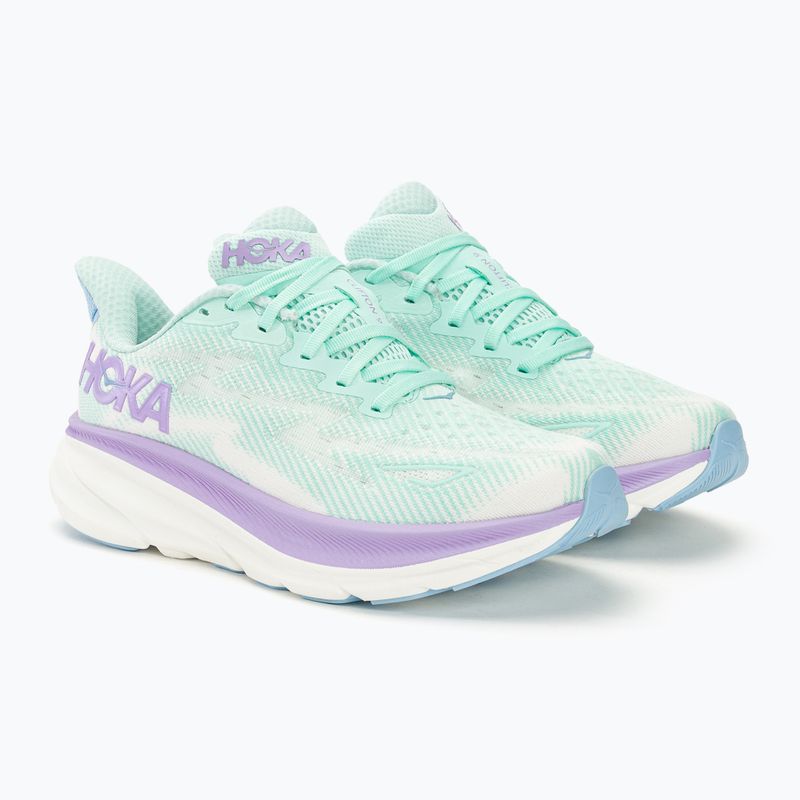 Women's running shoes HOKA Clifton 9 Wide sunlit ocean/lilac mist 5