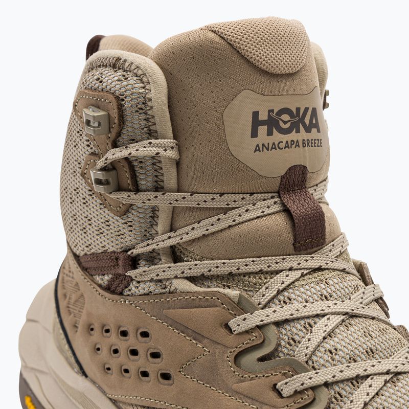 HOKA men's trekking boots Anacapa Breeze Mid dune/oxford tan 8