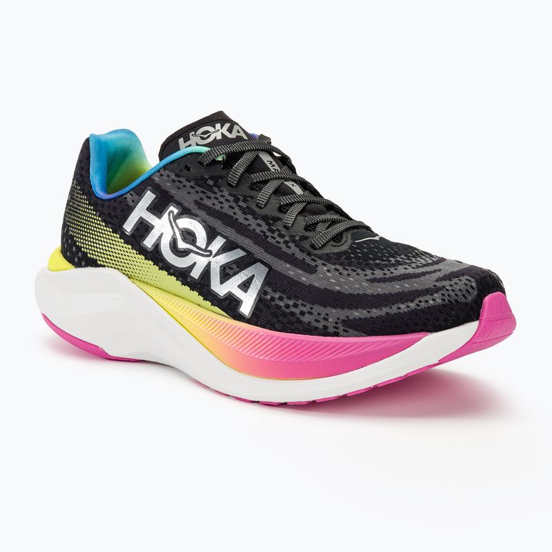 Women's running shoes HOKA Mach X black/silver