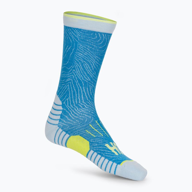 HOKA Crew Run Sock 3 pairs diva blue/ice water/evening primrose running socks 2