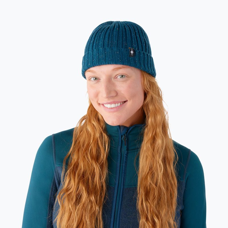 Smartwool Rib Hat winter hat twilight blue donegal 2
