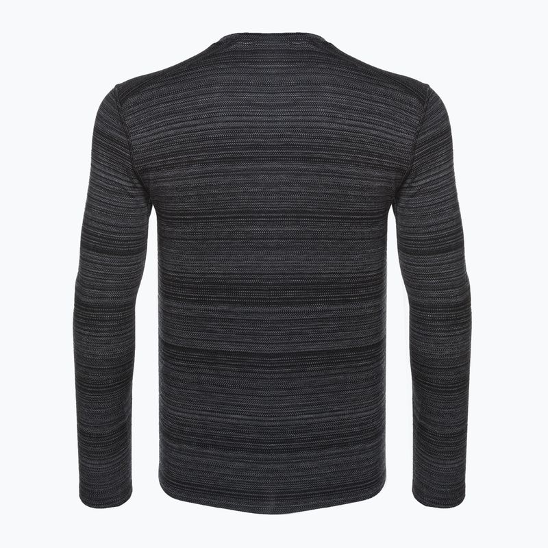 Men's Smartwool Merino 250 Baselayer Crew Boxed thermal T-shirt black colour shift 2