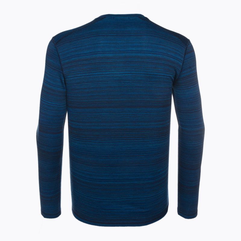 Men's thermal base layer sweatshirt Smartwool Merino 250 Baselayer Crew Boxed deep navy color shift 4