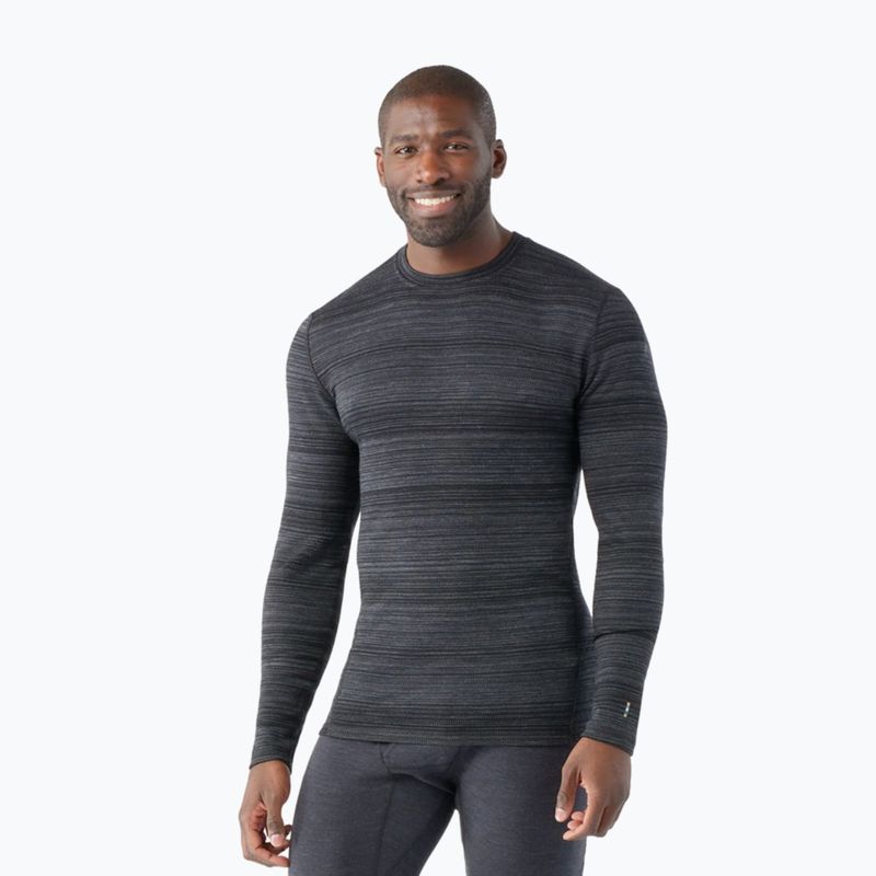 Men's Smartwool Merino 250 Baselayer Crew Boxed thermal T-shirt black colour shift 6