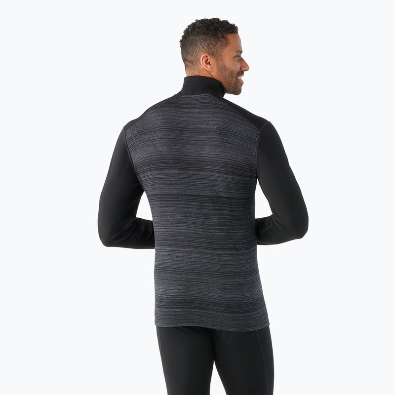 Men's thermal active sweatshirt Smartwool Merino 250 Baselayer 1/4 Zip Boxed black color shift 2