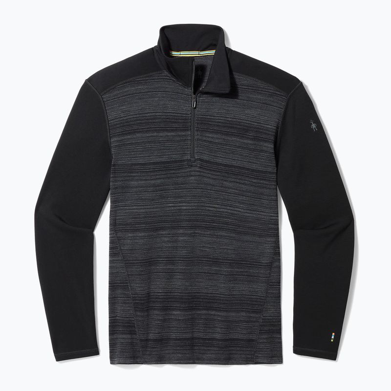 Men's thermal active sweatshirt Smartwool Merino 250 Baselayer 1/4 Zip Boxed black color shift 3