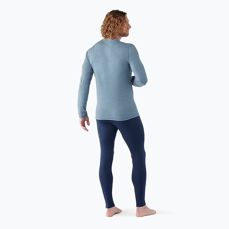 Men's thermal base layer sweatshirt Smartwool Thermal Merino Baselayer Colorblock Crew Boxed pewter blue 2