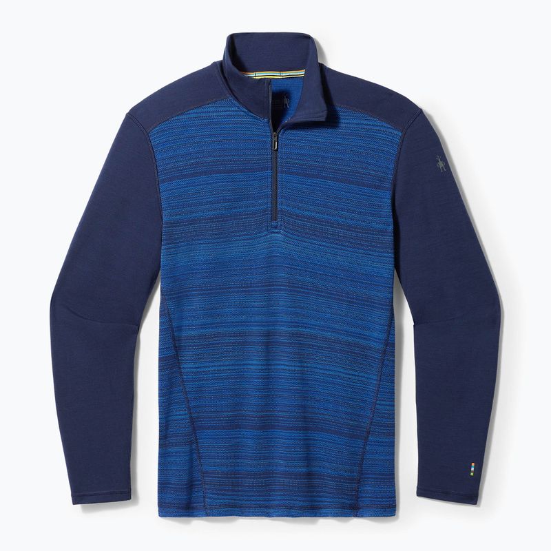 Men's Smartwool Merino 250 Baselayer 1/4 Zip boxed thermal longsleeve deep navy colour shift 3