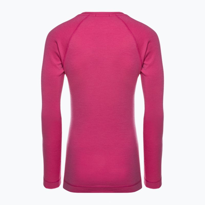 Women's thermal base layer sweatshirt Smartwool Merino 250 Baselayer Crew Boxed power pink 4