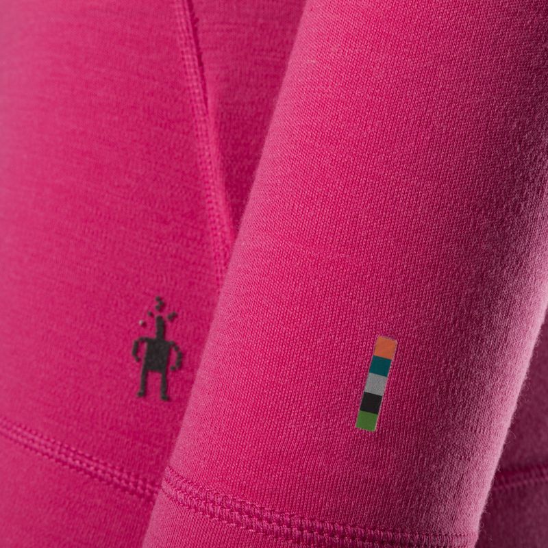 Women's thermal base layer sweatshirt Smartwool Merino 250 Baselayer Crew Boxed power pink 5
