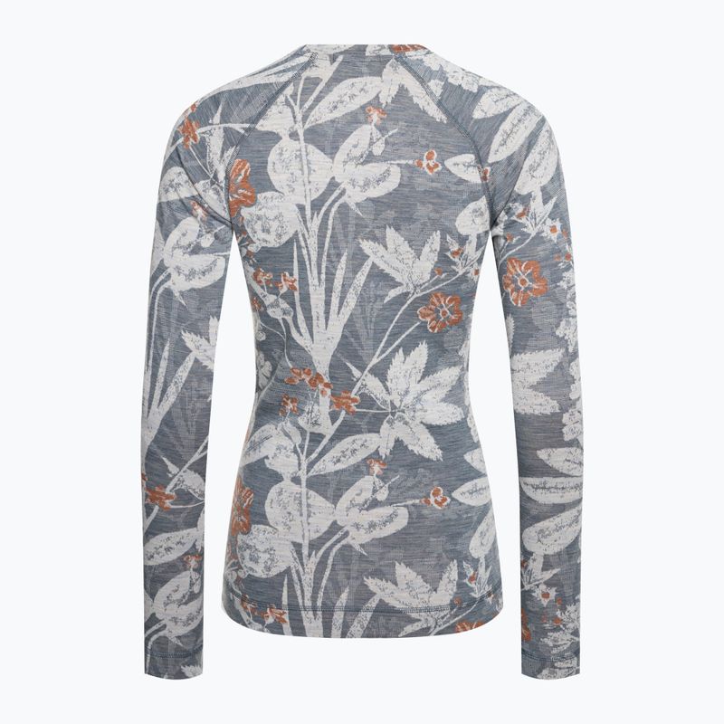 Women's thermal active sweatshirt Smartwool Merino 250 Baselayer Crew Boxed winter sky floral 4