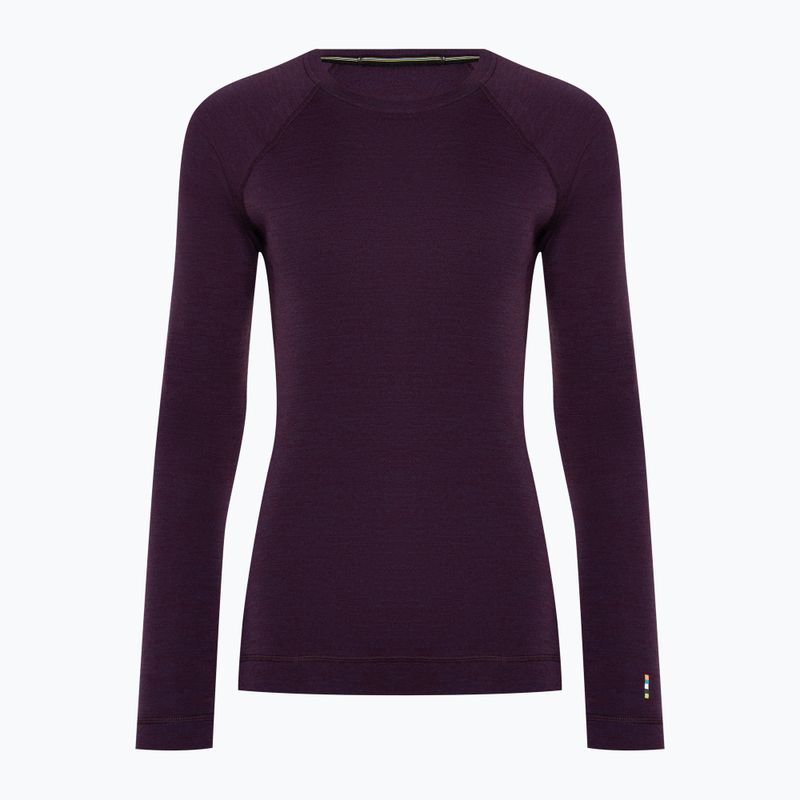 Women's thermal base layer sweatshirt Smartwool Merino 250 Baselayer Crew Boxed purple iris heather 3