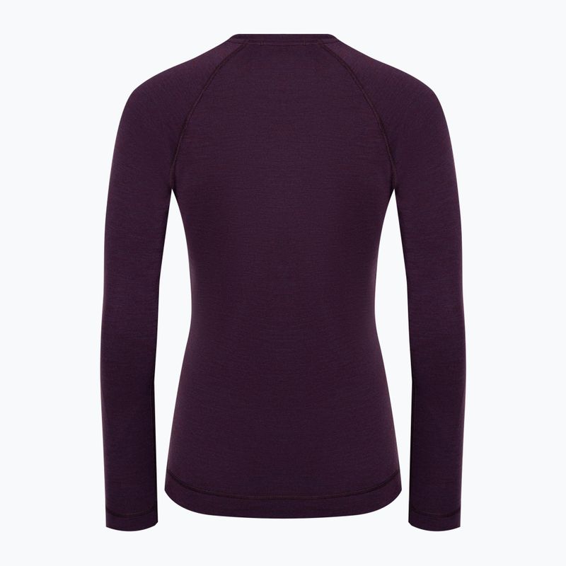 Women's thermal base layer sweatshirt Smartwool Merino 250 Baselayer Crew Boxed purple iris heather 4