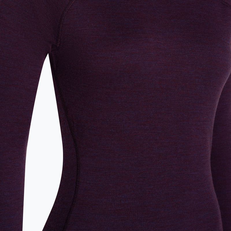 Women's thermal base layer sweatshirt Smartwool Merino 250 Baselayer Crew Boxed purple iris heather 5