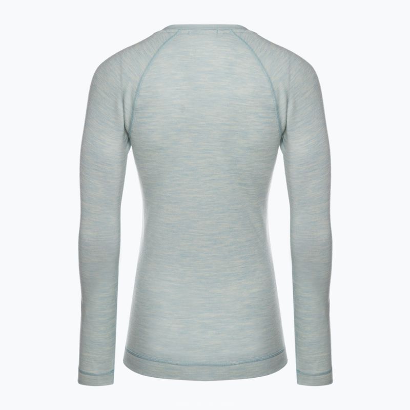 Women's Smartwool Merino 250 Baselayer Crew Boxed winter sky heather thermal T-shirt 4