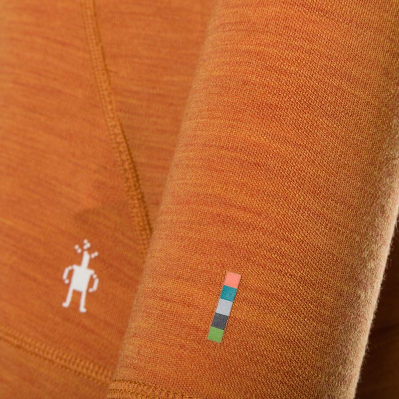 Women's thermal base layer sweatshirt Smartwool Merino 250 Baselayer Crew Boxed marmalade heather 5
