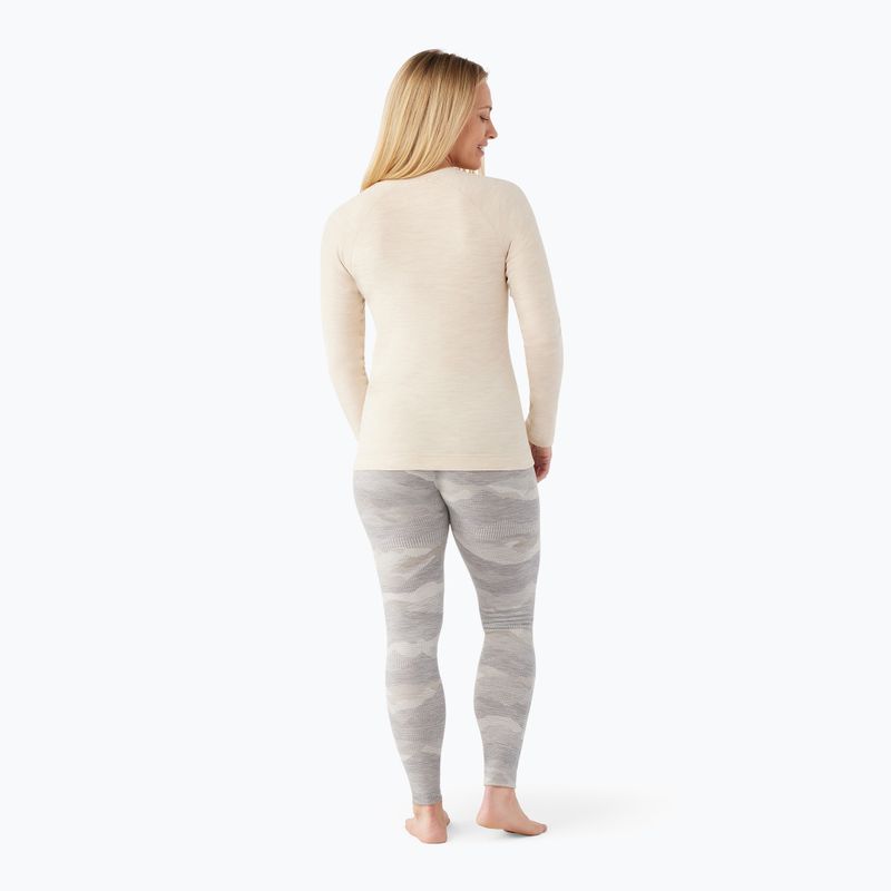 Women's thermal base layer sweatshirt Smartwool Merino 250 Baselayer Crew Boxed almond heather 2