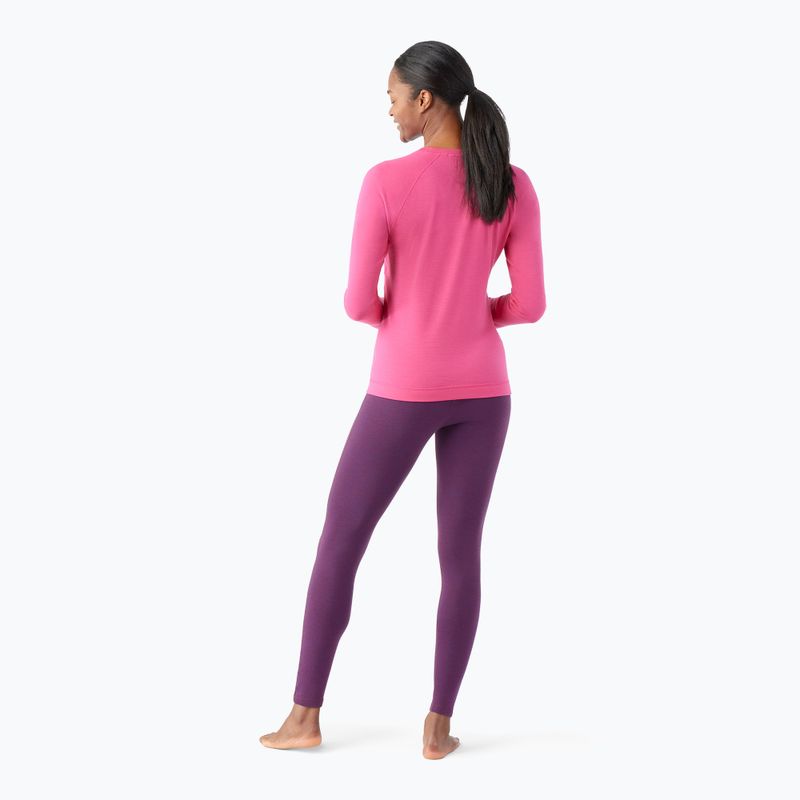 Women's thermal base layer sweatshirt Smartwool Merino 250 Baselayer Crew Boxed power pink 2
