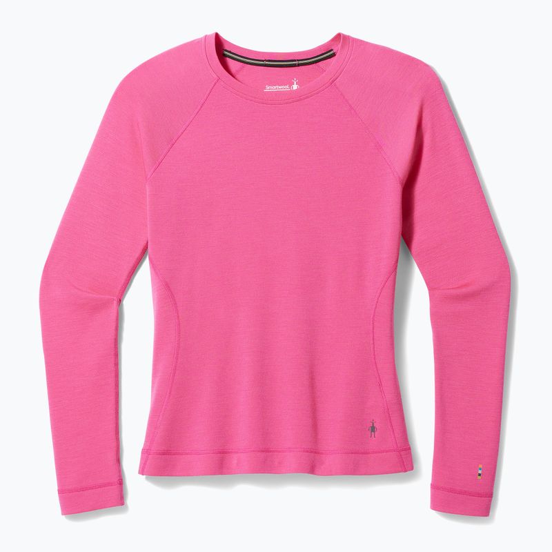 Women's thermal base layer sweatshirt Smartwool Merino 250 Baselayer Crew Boxed power pink 6