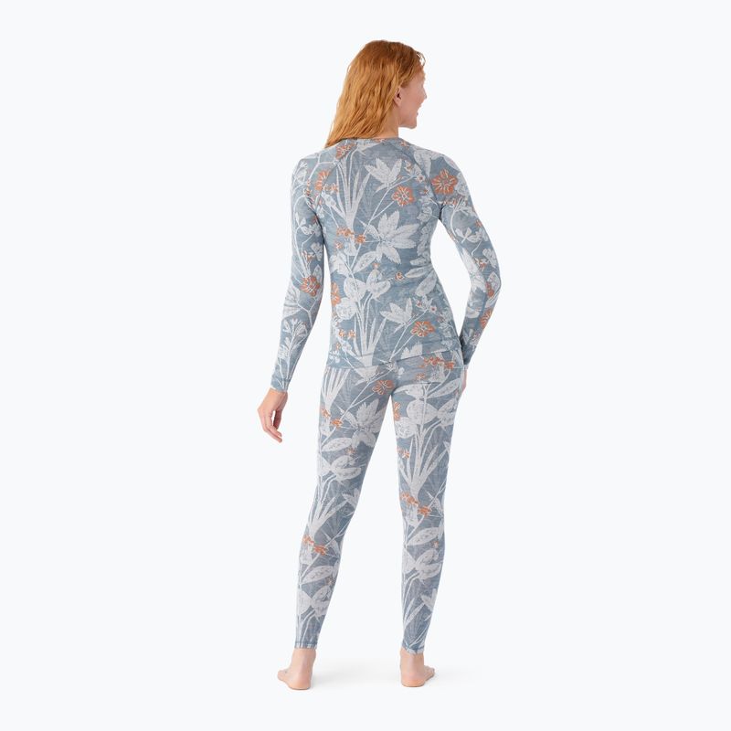 Women's thermal active sweatshirt Smartwool Merino 250 Baselayer Crew Boxed winter sky floral 2