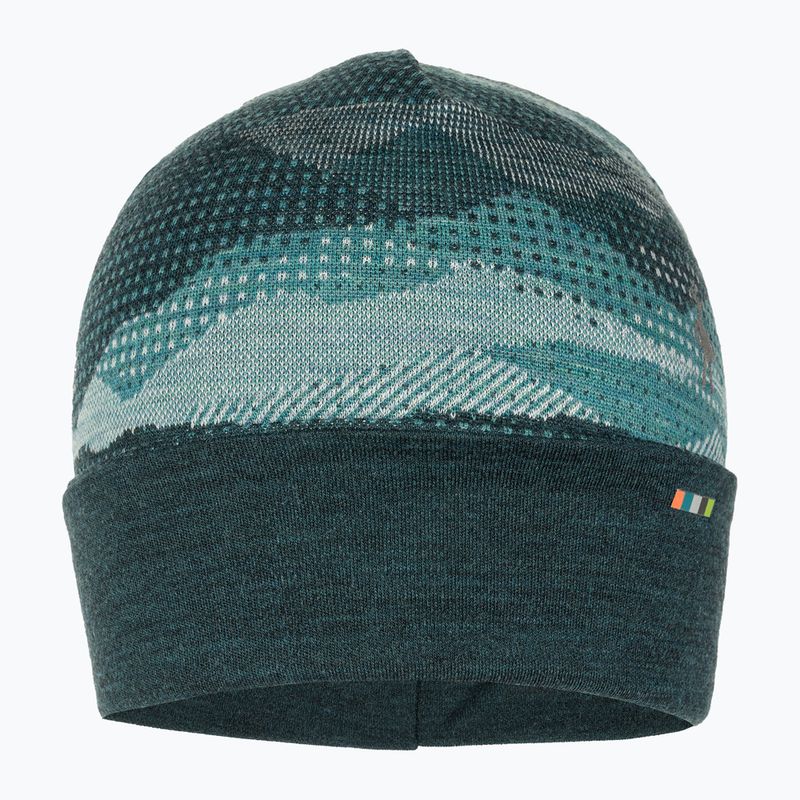 Smartwool Merino Reversible Cuffed cap twilight blue mtn scape 2