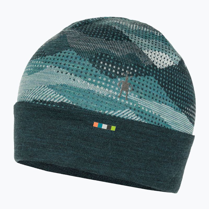 Smartwool Merino Reversible Cuffed cap twilight blue mtn scape 3
