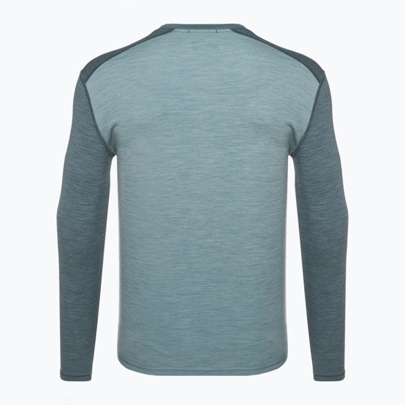 Men's Smartwool Merino 250 Baselayer Crew Boxed pewter blue-lead thermal T-shirt 4