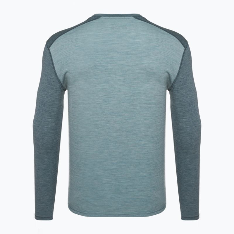 Men's thermal active sweatshirt Smartwool Merino 250 Baselayer Crew Boxed pewter blue-lead 4