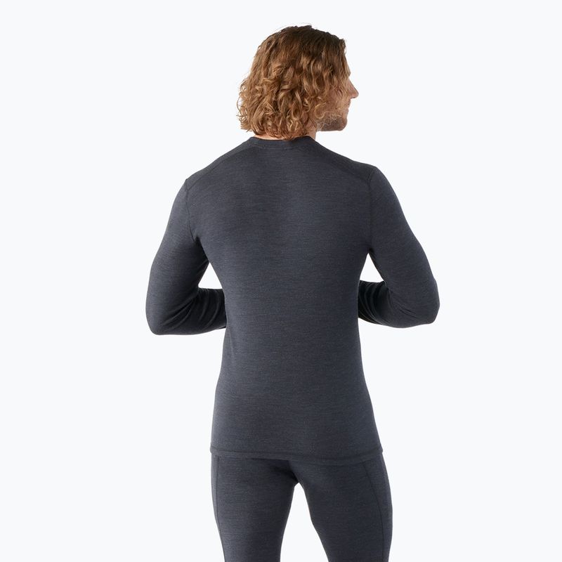 Men's thermal base layer sweatshirt Smartwool Thermal Merino Baselayer Colorblock Crew Boxed charcoal 2