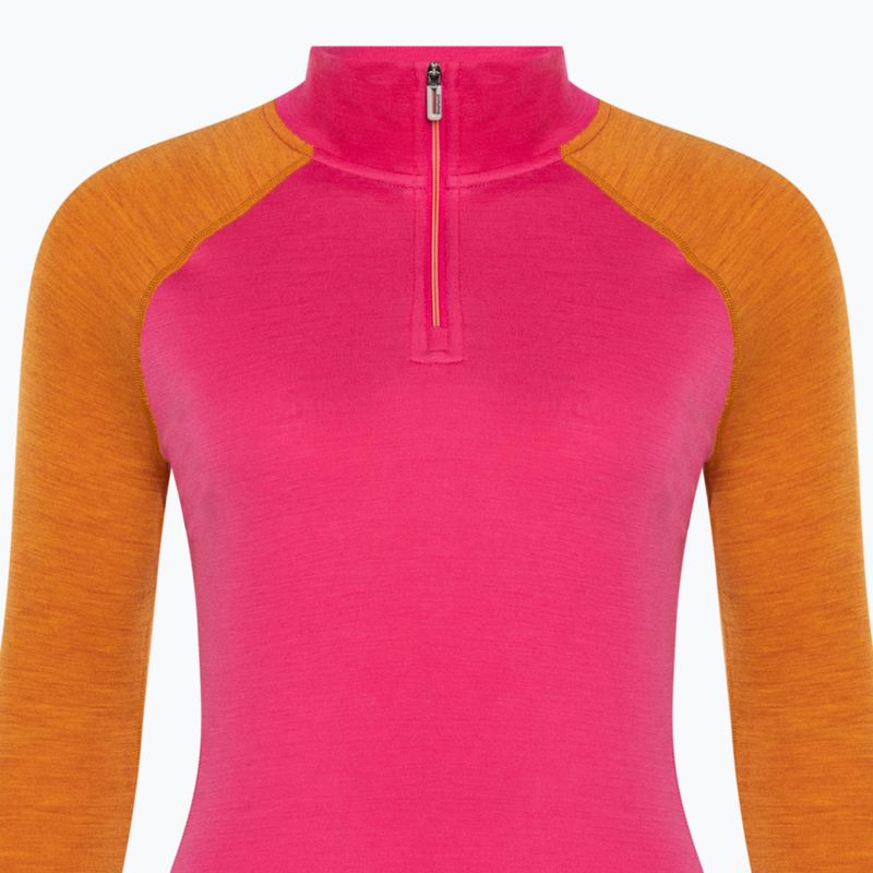 Women's Smartwool Classic Thermal Merino Baselayer 1/4 Zip boxed power pink longsleeve 5