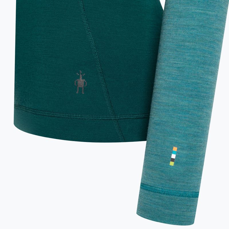 Women's thermal base layer sweatshirt Smartwool Classic Thermal Merino Baselayer 1/4 Zip Boxed emerald 6