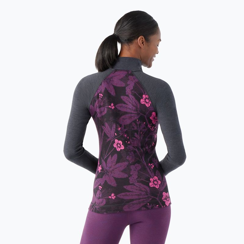 Women's thermal active sweatshirt Smartwool Classic Thermal Merino Baselayer 1/4 Zip Boxed purple iris 2