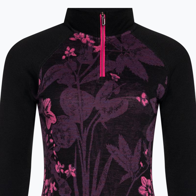 Women's thermal active sweatshirt Smartwool Classic Thermal Merino Baselayer 1/4 Zip Boxed purple iris 5