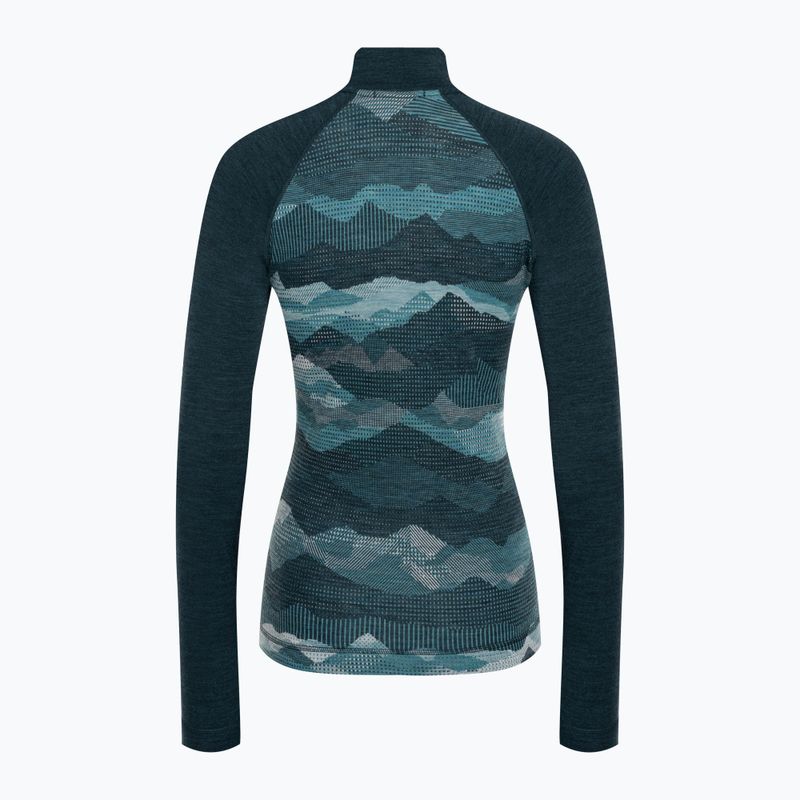 Women's thermal active sweatshirt Smartwool Classic Thermal Merino Baselayer 1/4 Zip Boxed twilight 4