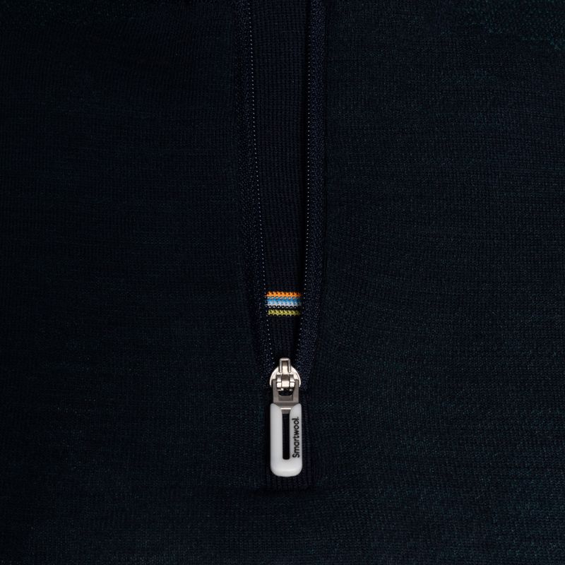 Women's thermal base layer sweatshirt Smartwool Intraknit Thermal Merino Baselayer Colorblock 1/4 Zip navy 6