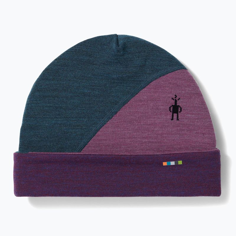 Smartwool Thermal Merino Colorblock winter hat twilight blue heather