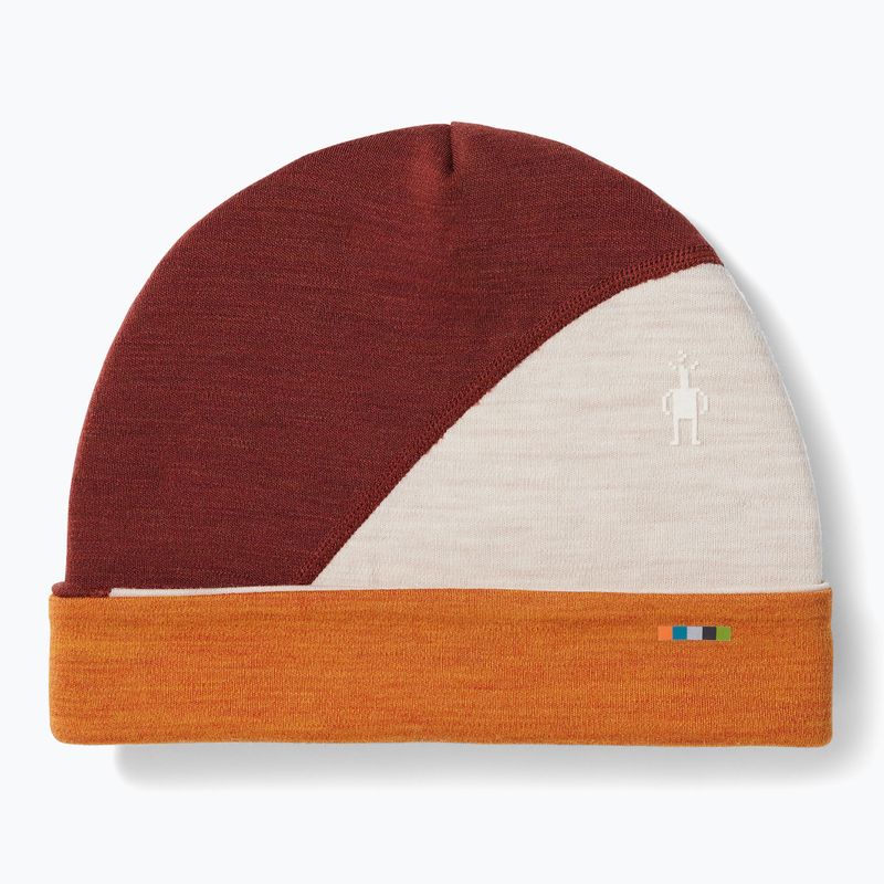Smartwool Thermal Merino Colorblock winter hat marmalade heather