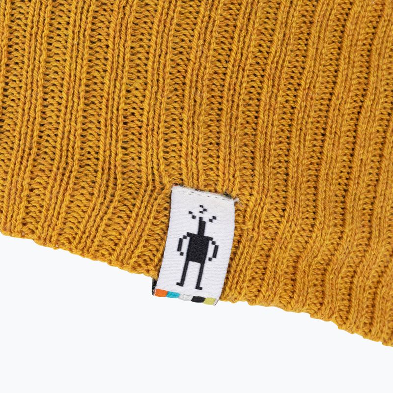 Smartwool Fleece Lined honey gold heather beanie 3