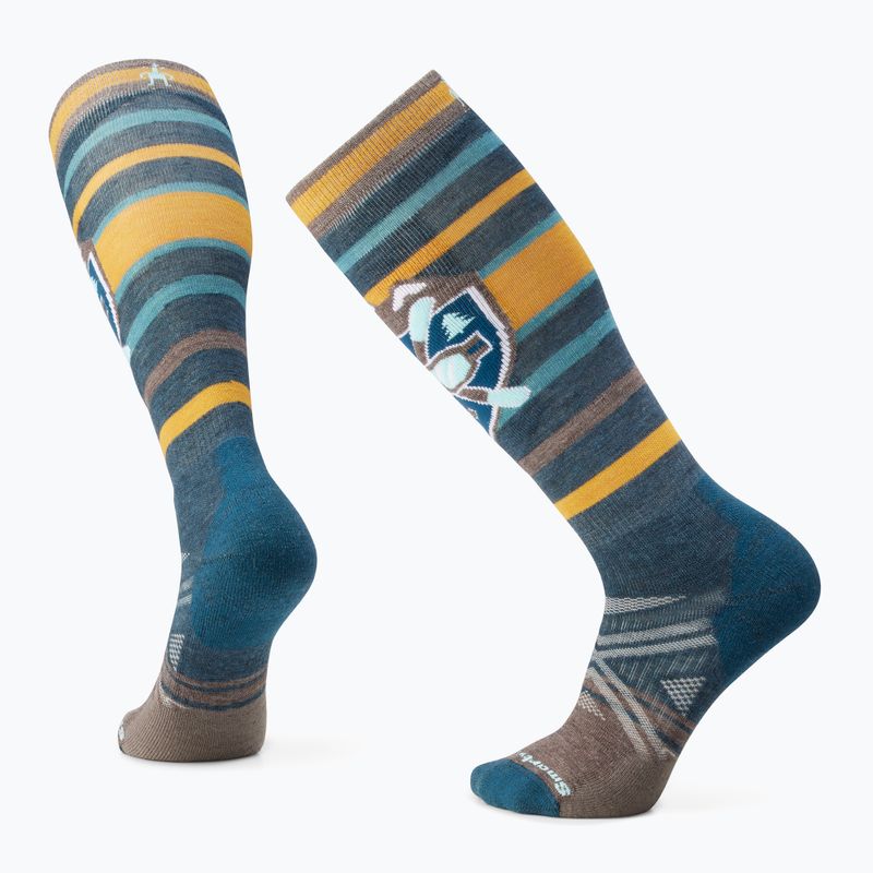 Smartwool Ski Full Cushion Alpine Edge socks twilight blue 6
