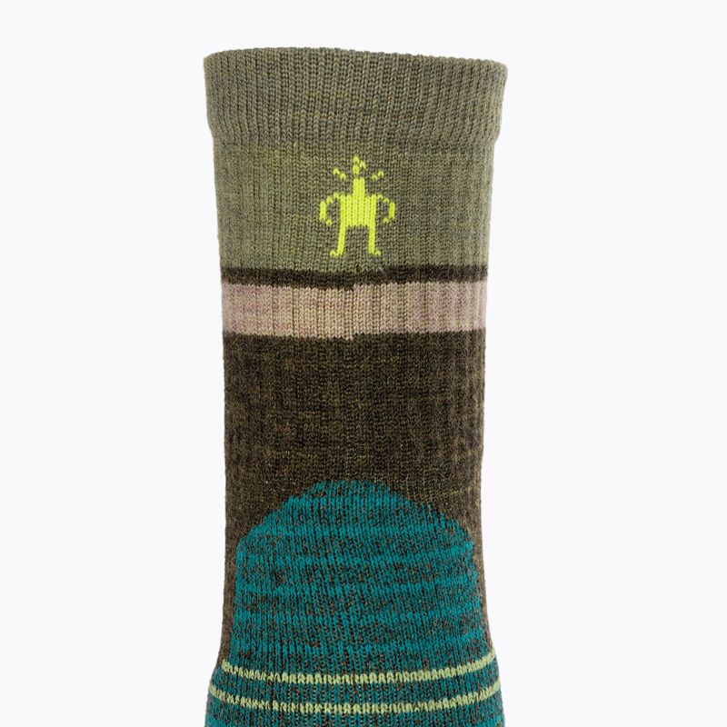 Smartwool Hike Light Cushion Winding Trail Crew military olive trekking socks 3