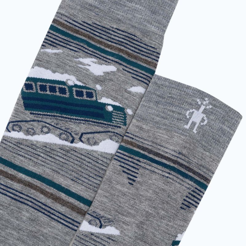 Snowboard socks Smartwool Snowboard Targeted Cushion Piste Machine OTC light gray 3